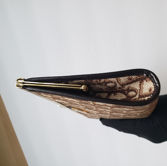 Christian Dior Vintage Canvass Clutch Authentic - Picture 7 of 8